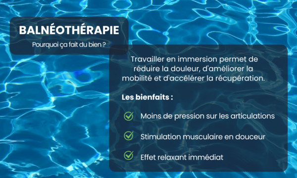 La kinésithérapie en piscine